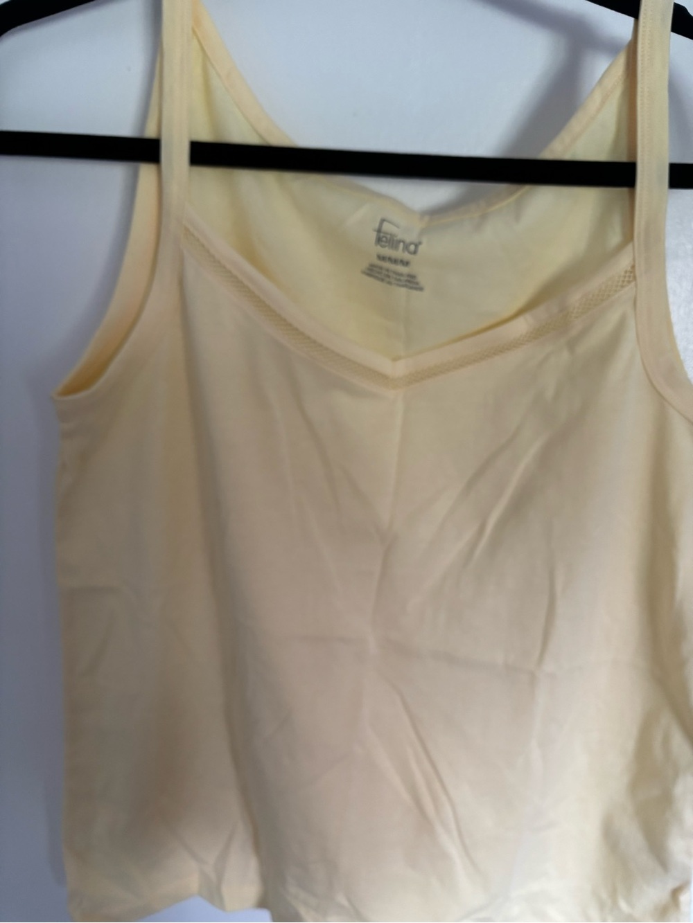 Pajama Felina Pale Yellow Camisole Tank Top
